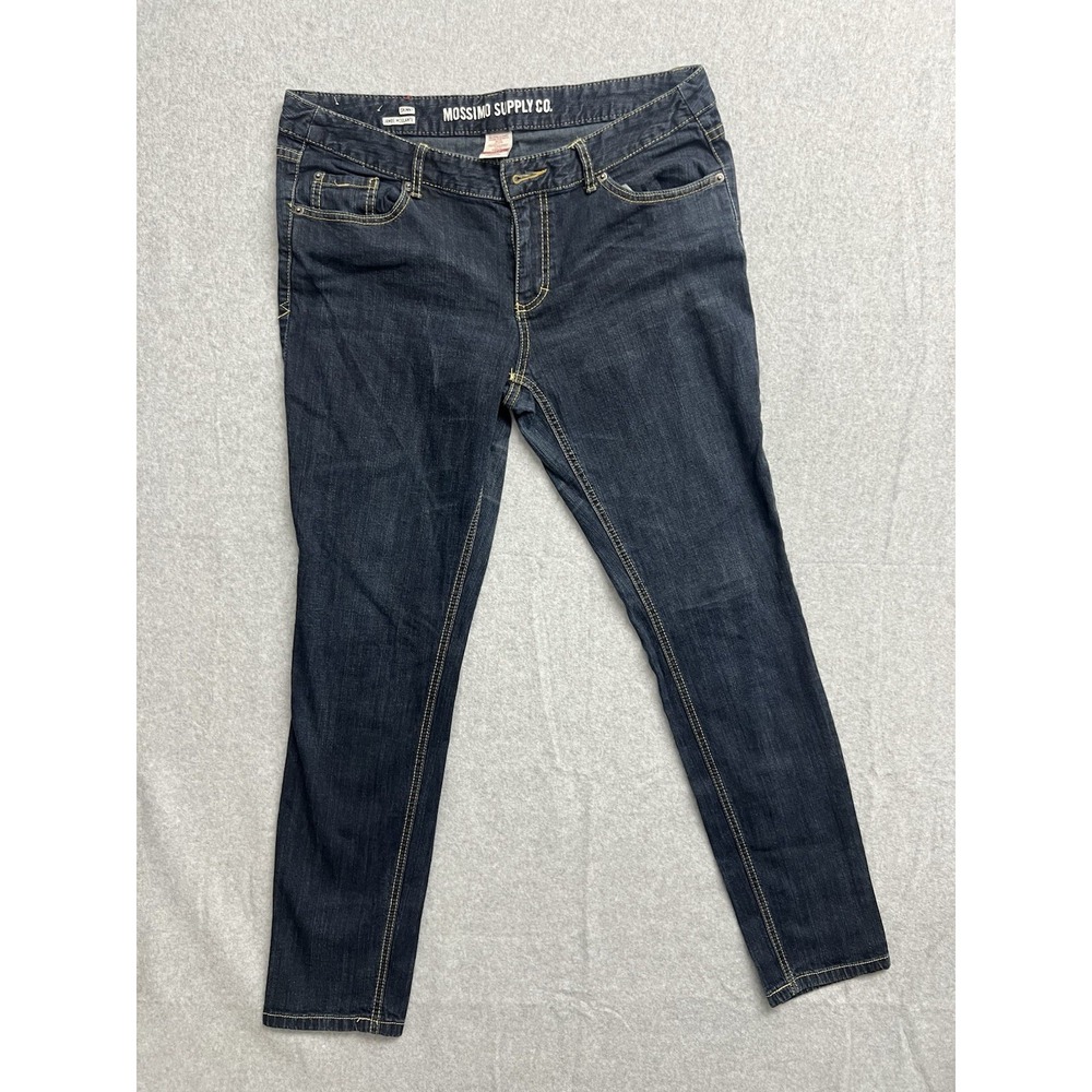 Mossimo Supply Co Womens Skinny Jeans Dark Wash Fit 6 Coupe 6 Size 15R/R